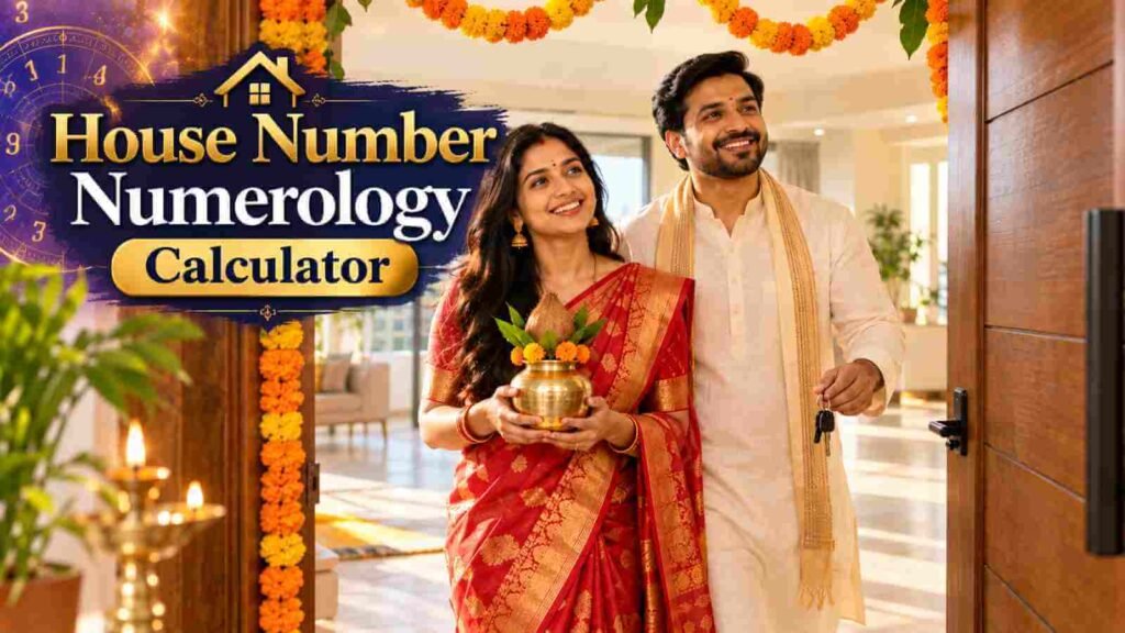 A young Indian couple entering their new flat on the day of their griha pravesh