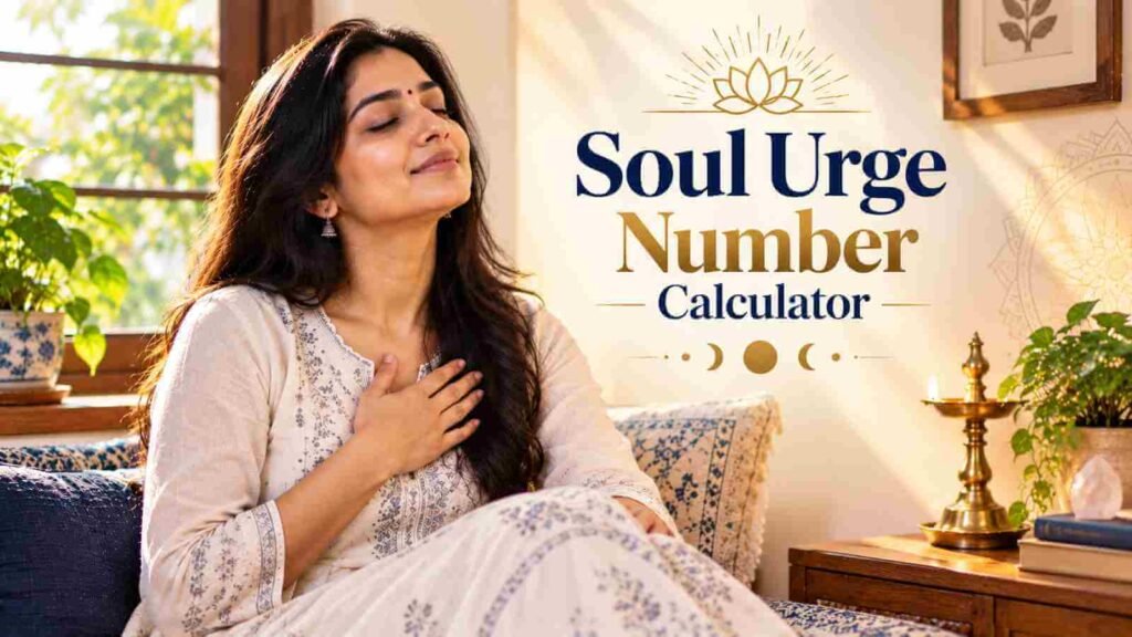 An Indian woman sitting quietly with her hand resting over her heart