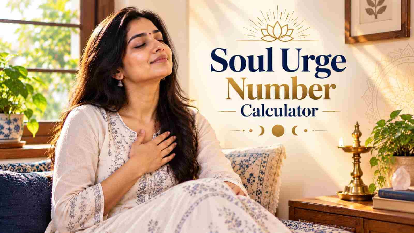 An Indian woman sitting quietly with her hand resting over her heart