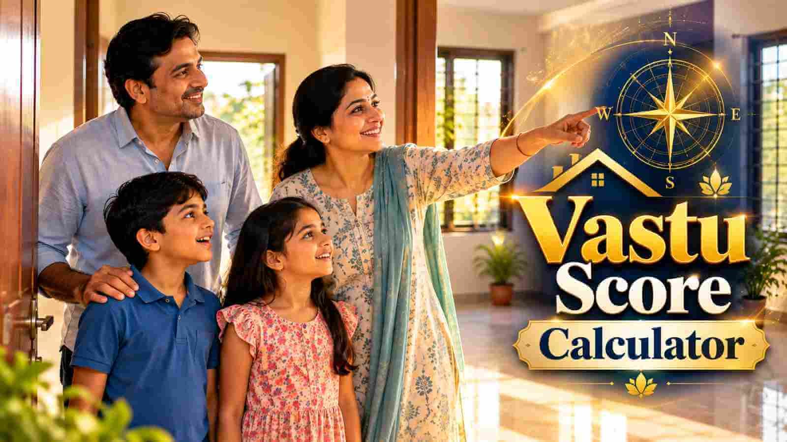An Indian family walking through their new home together, looking at each room